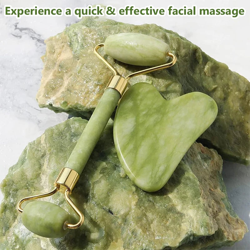 Gua Sha Massager Roller for Face Neck Eye Jade Store Scraper Roller Massage  Lifting Body Slimming Guasha Skin Beauty Care Tools