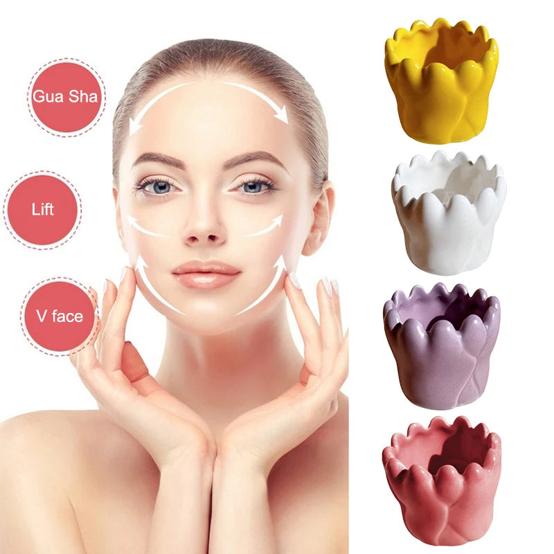〔San〕Ceramic Gua Sha For Face Body Massage Tool Body Guasha Board For Relief Massage Face Lift Gua Sha Massager