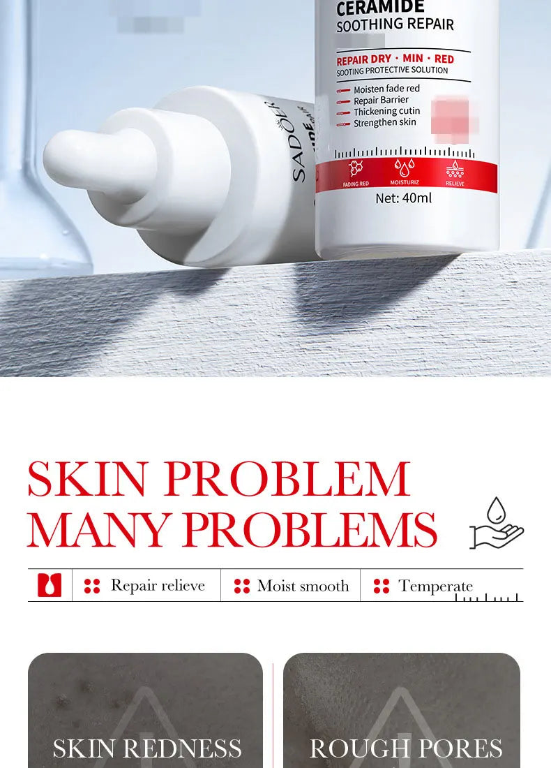 Ceramide Repair Serum Is Specially Designed for Sensitive Skin Repair Damaged Skin Firming and Anti-aging Facial Care Serum