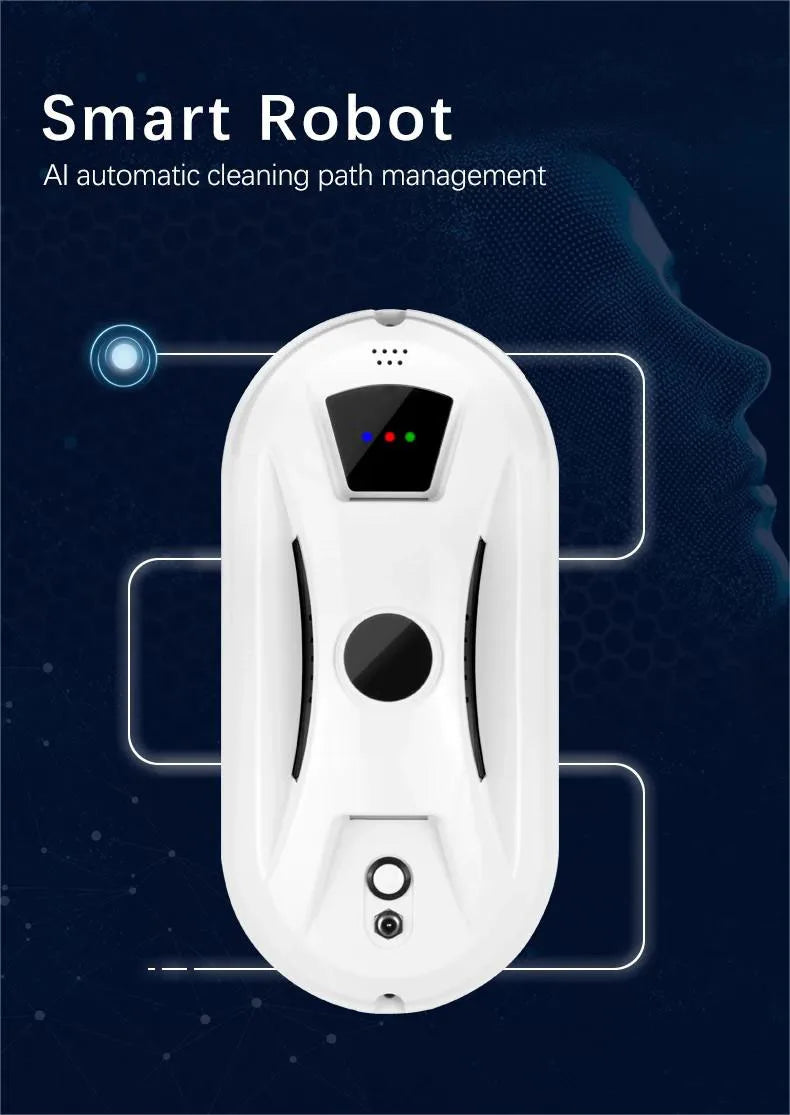 Smart Window Cleaning Robot Electric Intelligent Glass limpiacristales Robot Vacuum Cleaner for Window Remote Control for Home