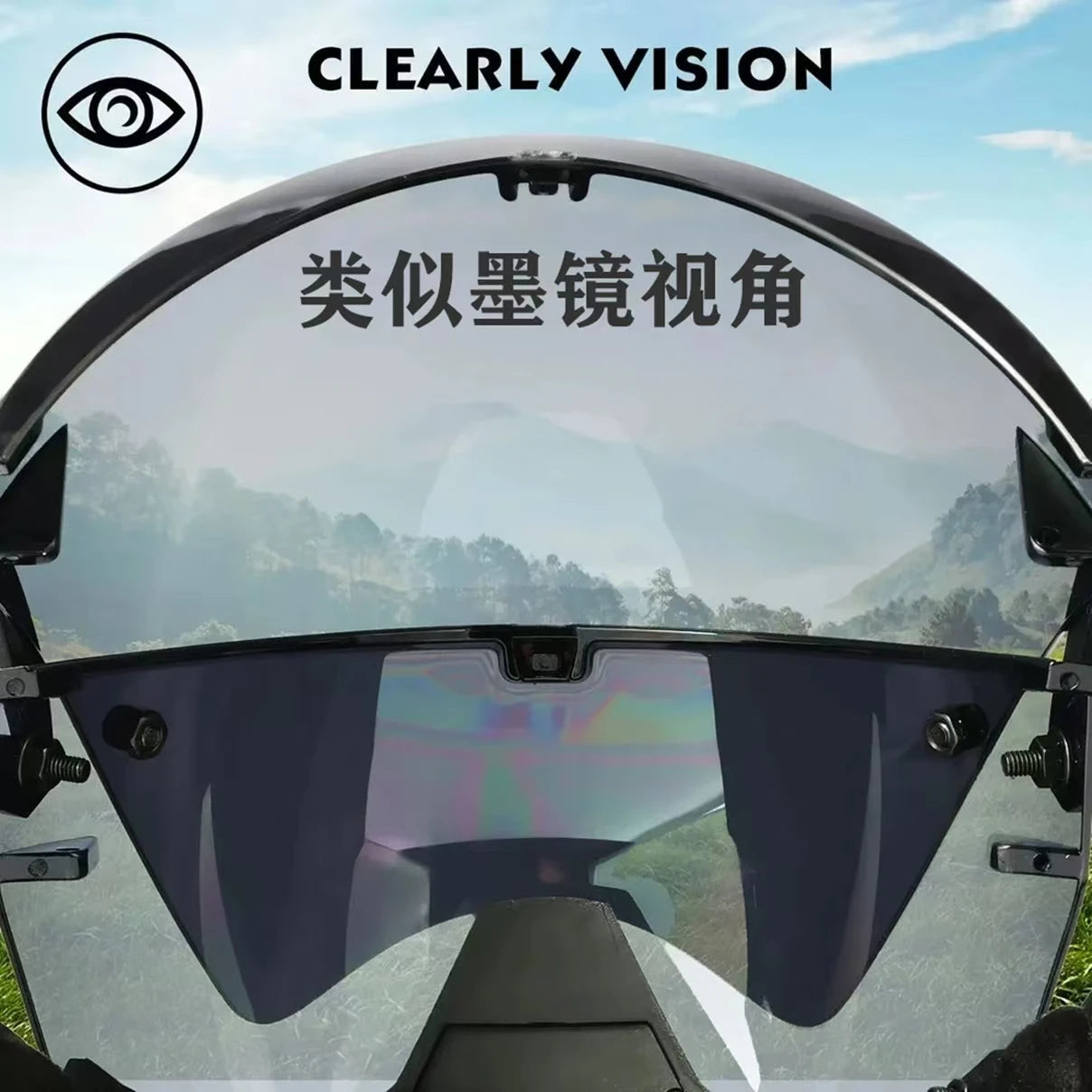 Cyberpunk mask Cosplay mask Halloween party gifts personalized role-playing mask with anti-fog lenses