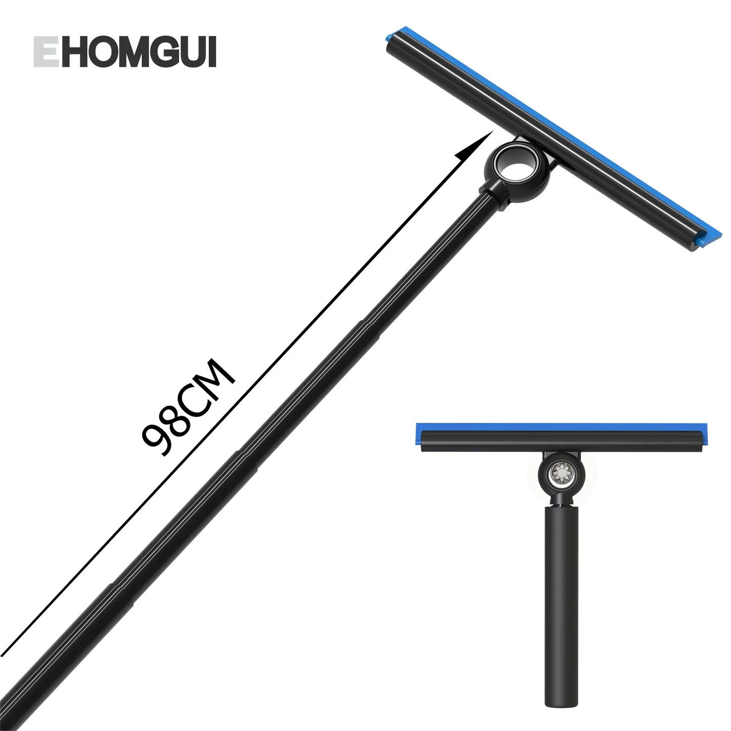 EHOMGUI Shower Squeegee for Glass Door Wiper Scraper Cleaner with Telescopic Handle Bathroom Mirror Wiper Scraper Glass Cleaning