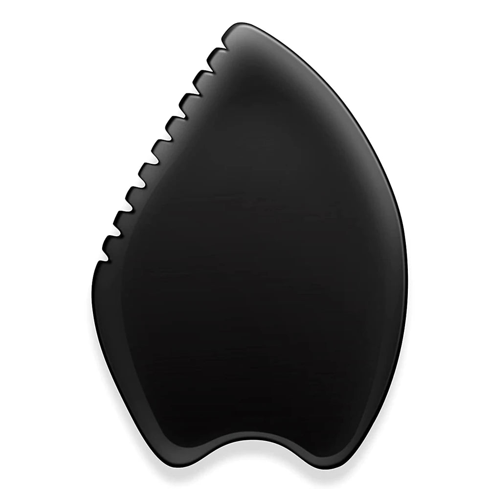 Gua Sha Facial Body Massage Tools,Unique 9-Edge Gua Sha Bian Stone,3D Gua Sha Stone with Ridges,Gua Sha Scraping Massage Tool