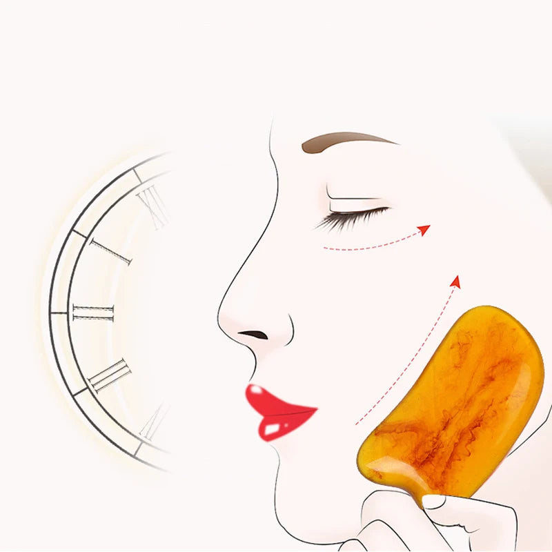 7Pcs/Set Beauty Scrapping Massage Tool Guasha Massager Gua Sha Board Face Eye Body Acupoint Stimulation Therapy SPA Scraper