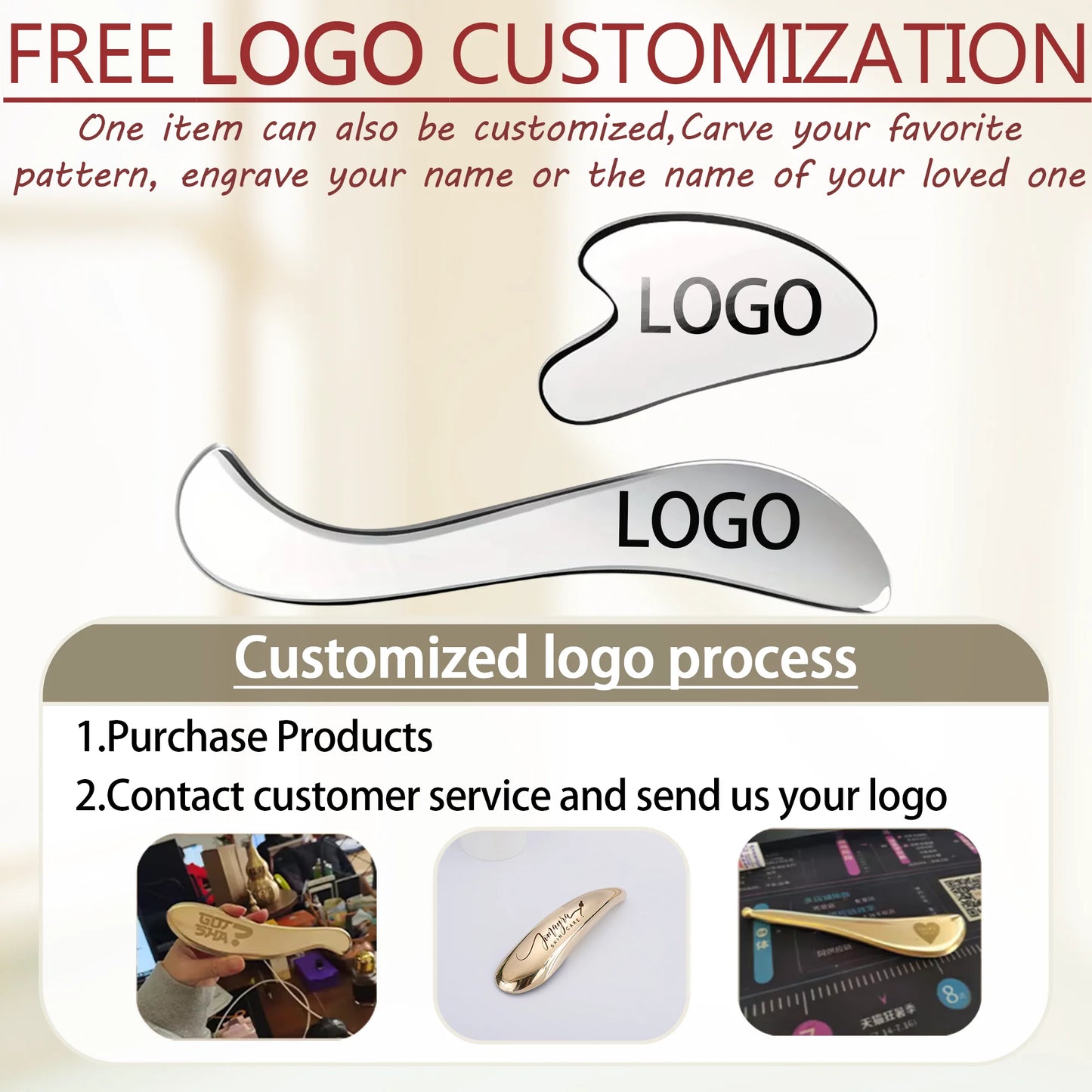 Stainless Steel Gua Sha Scraping Tool Guasha Massage Tool Set for Soft Tissue Scraping Used for Back, Legs, Arms,Neck,Shoulder