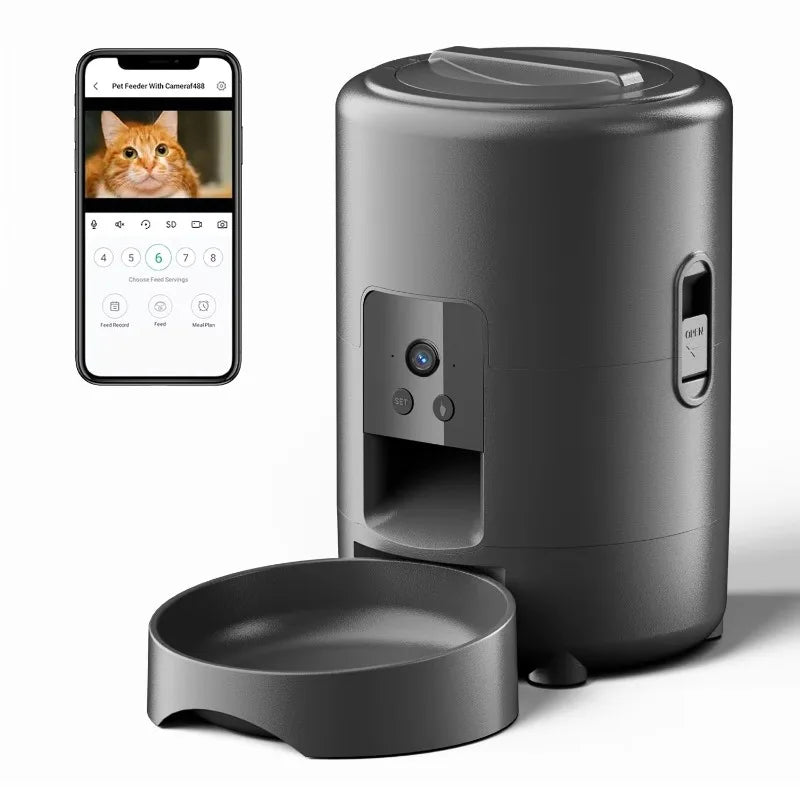 2L Smart Dog Automatic Feeder Wifi Video Capability Timer Dogs Automatic Feeders with Camera Cat Feeders Cheap Pet Supplies