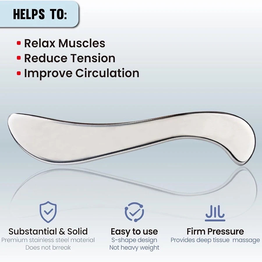 Gua Sha Stainless Steel Massage Tools Muscle Scraper Tool, Physiotherapy Tools, Muscle Gua Sha Tools Body Relaxation