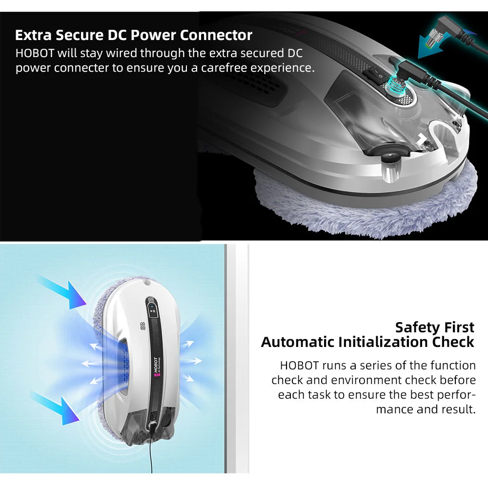 Window Cleaning Robot,  Glass Smart Voice Remote Control Automatic Window Cleaning Robot with Ultra Spray