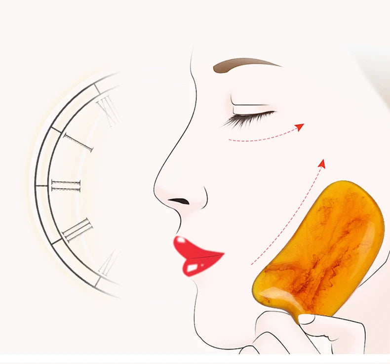 7Pcs/Set Beauty Scrapping Massage Tool Guasha Massager Gua Sha Board Face Eye Body Acupoint Stimulation Therapy SPA Scraper