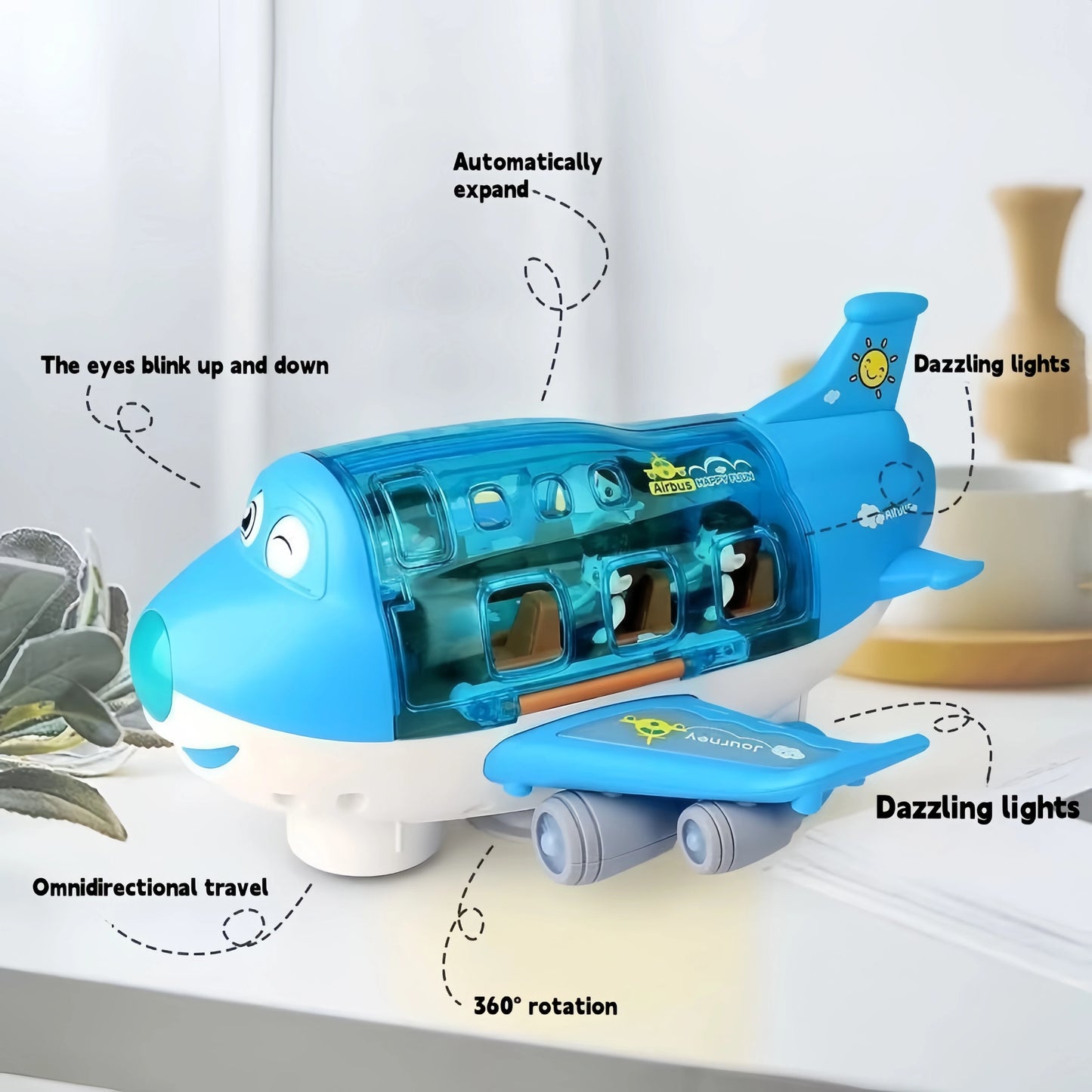 Children's toys: Electric airplane toys/car airplane models/Lights and music - boys' and girls' transportation toys, Christmas