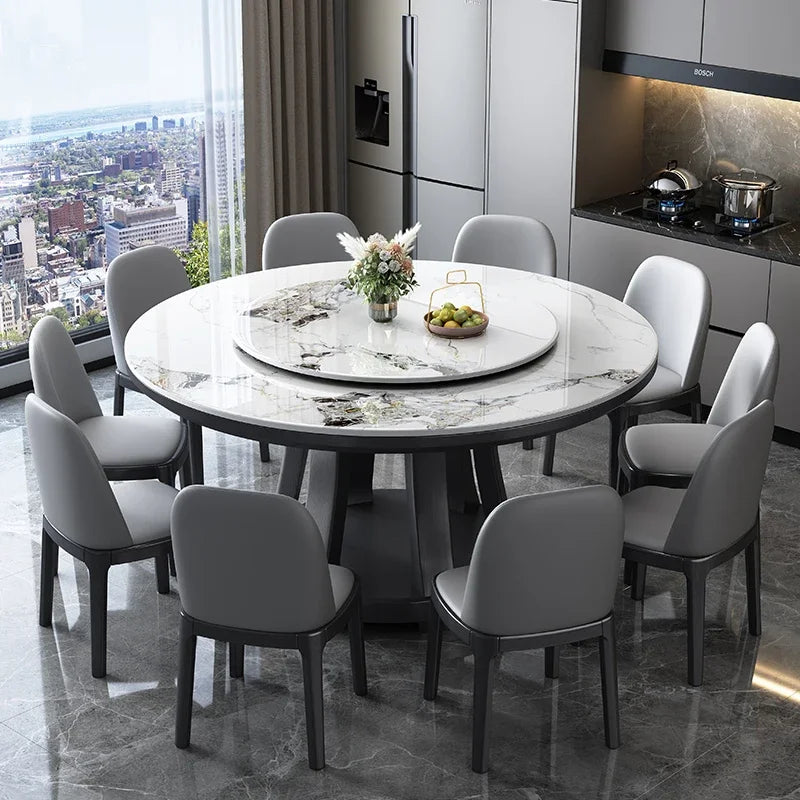 Marble Round Dining Table Nordic Luxury Style Minimalist Modern Dining Table Legs Space Savers Mesa Comedor Home Furniture