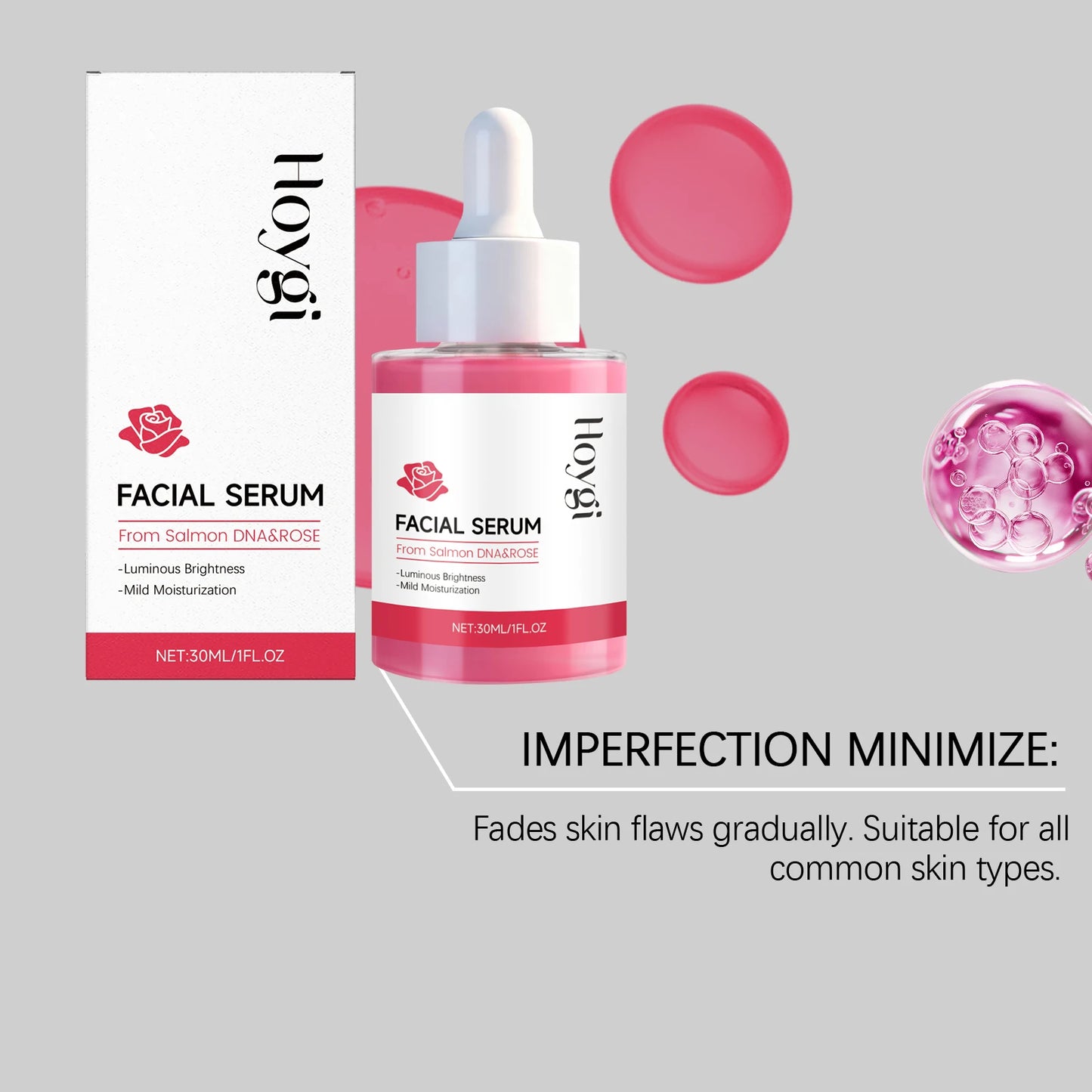 Moisturizing & Brightening Serum - Nourishes Facial Skin, Boosts Elasticity, Refines Texture & Leaves Skin Smooth