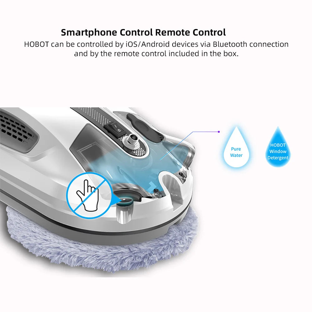 Window Cleaning Robot,  Glass Smart Voice Remote Control Automatic Window Cleaning Robot with Ultra Spray