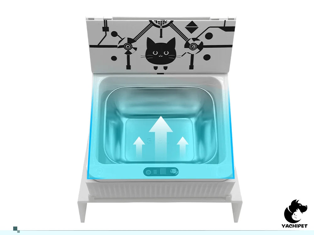 Cat Automatic Feeder Smart Infrared Auto-Opening Pet Bowl Long-lasting Energy with Sealed Lid for Home Outdoor Camping