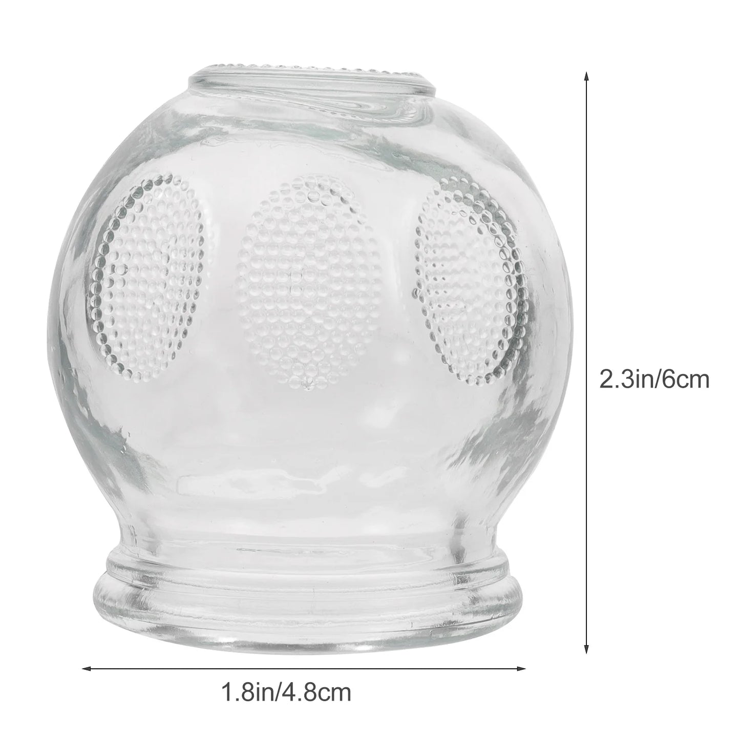 6Pcs Gua Sha Therapy Cans Body Set Chinese Set Glass Fire Can Hand Tools Appliance Cupping Cup Massager Scraping Cupping Cups