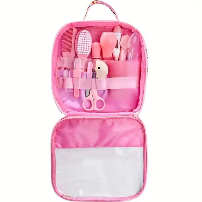 12PCS Baby Grooming and Health Kit Safety Care Set Newborn Nursery Health Care Set with Hair Comb, Nail Clippers, Aspirator