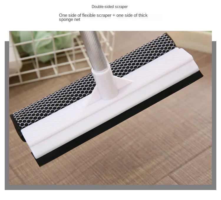 1pc Squeegee Window Cleaner 2 in 1 Retractable Pole Cleaning Window Brush Glass Squeegee Cleaning Tool for Car Shower Glass Door