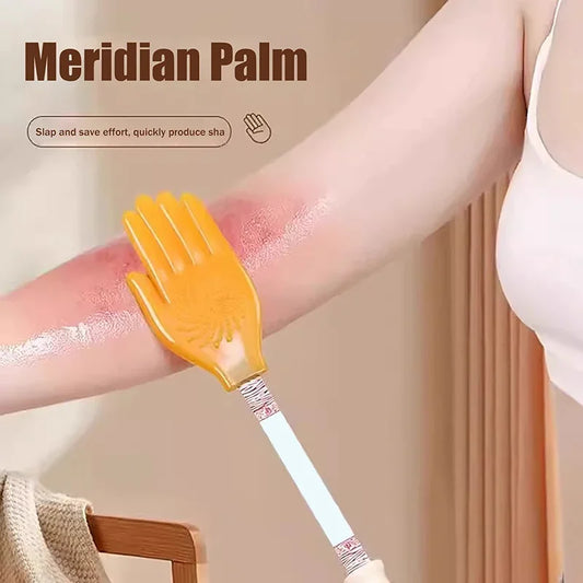 Gua Sha Massager Pai Sha Board Palm Meridian Pat Health Care Body Massage Tool Back Body Fatigue Relief Clap Sticks