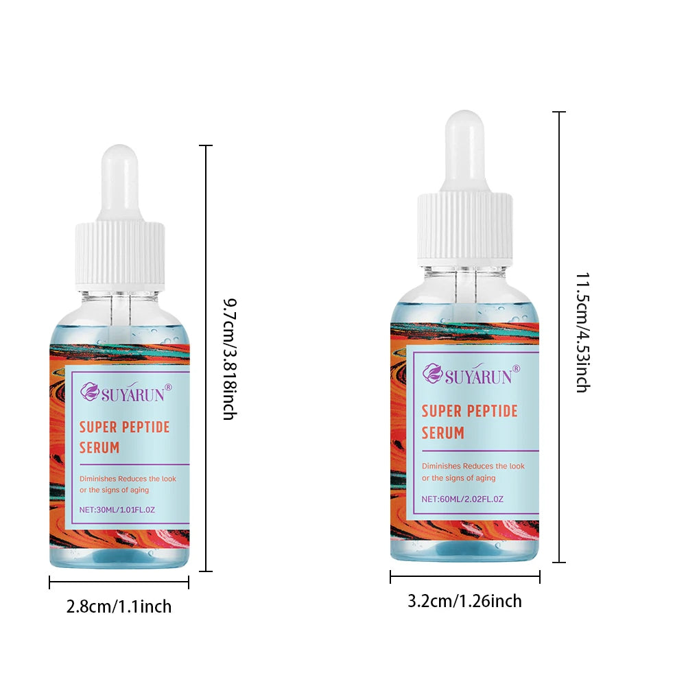 SUYARUN Super Peptide Blue Serum - Advanced Anti-Aging & Firming | Brightening & Elasticity Boost | Intensive Repair Serum.