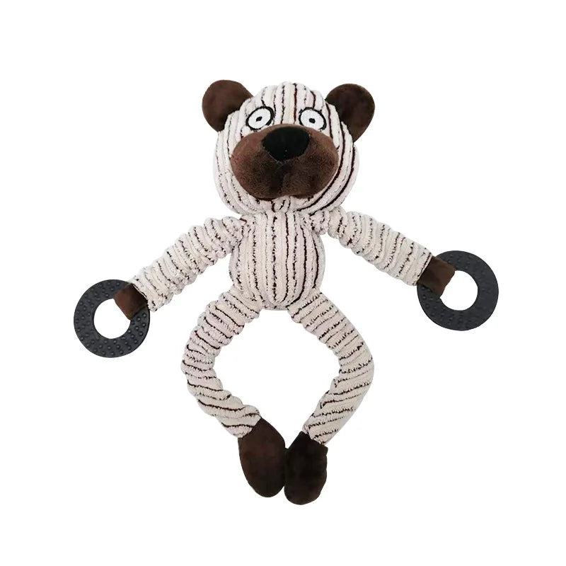 Squeaky Puppy Toys Plush Puppy Chew Toys for Teething Training Dog Toys for Small Dogs Toys for Cute Monkey Interactive Dog Toys