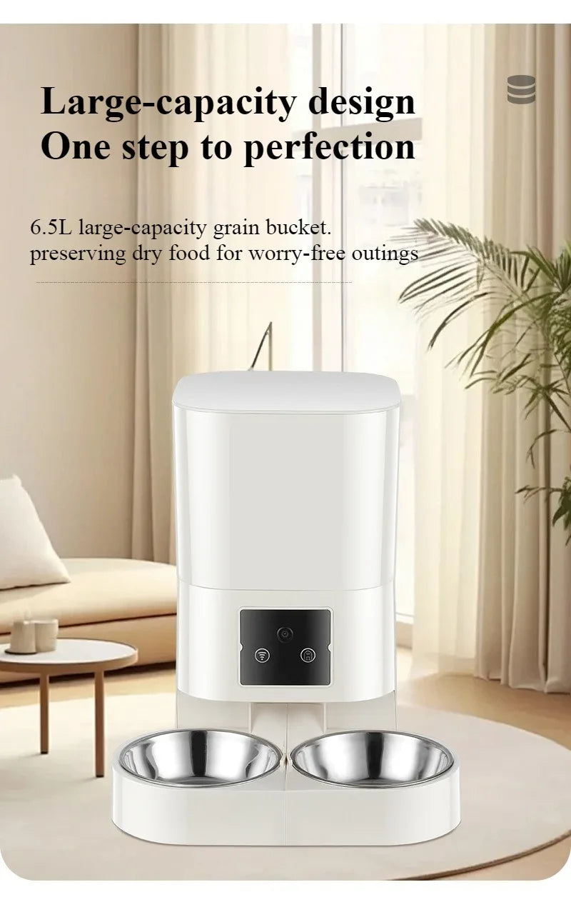 6L Smart Pet Feeder Automatic Cat Feeder Dog Slow Food Machine With Timed Quantitative Automatic Cat Food Dispenser Cat Dog Bowl