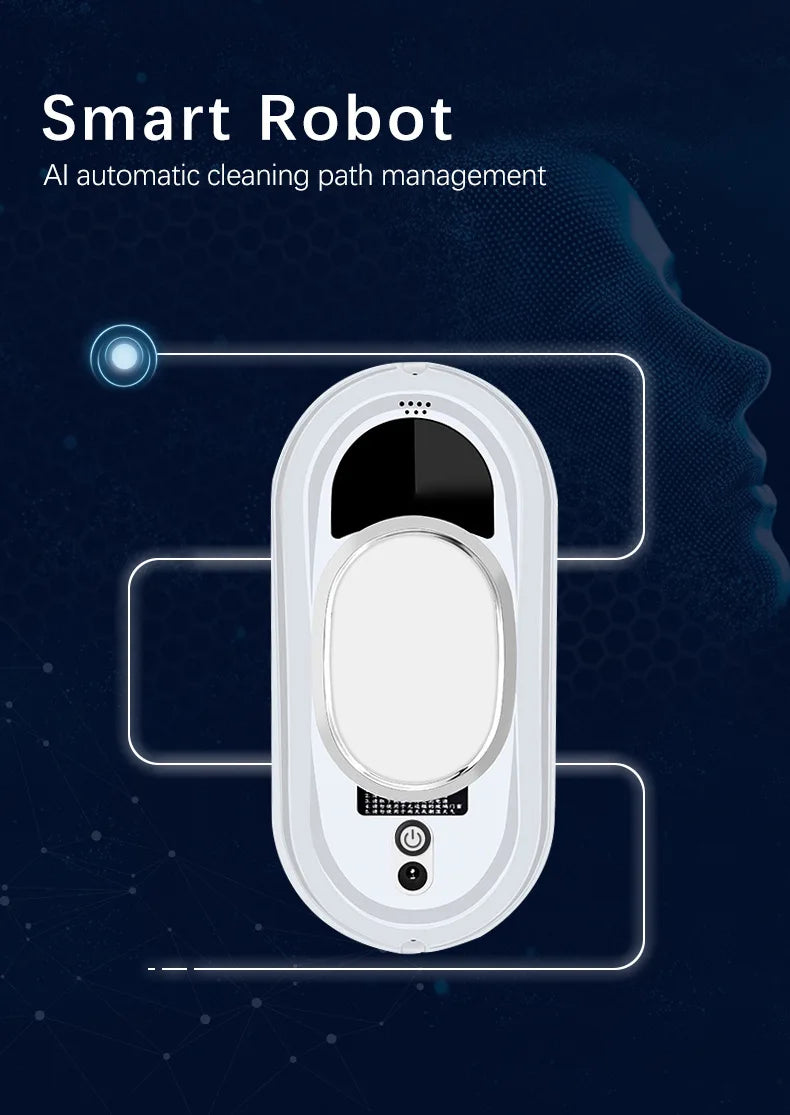 Window Vacuum Cleaning Robot Smart Window Glass Washer Electric Glass Limpiacristale Remote Control Automatic Window Cleaner