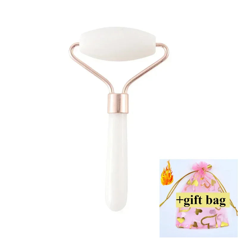Gua Sha Massage Board for Face Rose Pink Guasha Set Plate Jade Face Massager Scrapers Tools for Face Neck Back Body