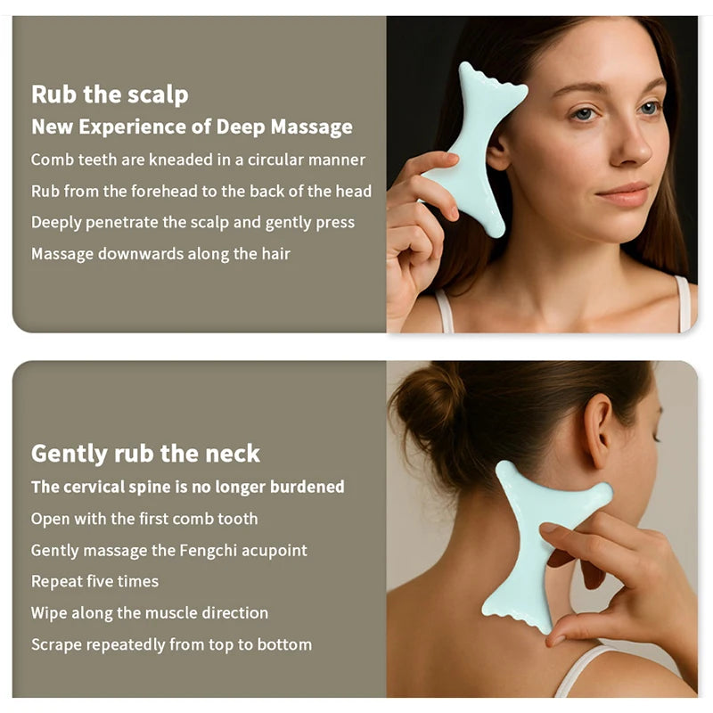 Gua Sha Massage Board Scraping Tool Ceramic Antistatic Good Thermal Conductivity Tissue Mobilization Tool For Whole Body Care