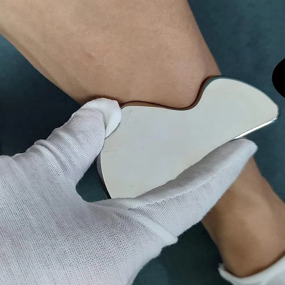 8Pcs/Set Stainless Steel Gua Sha Scraping Massage Tool Set IASTM Tools Great Soft Tissue Mobilization Tool for Home