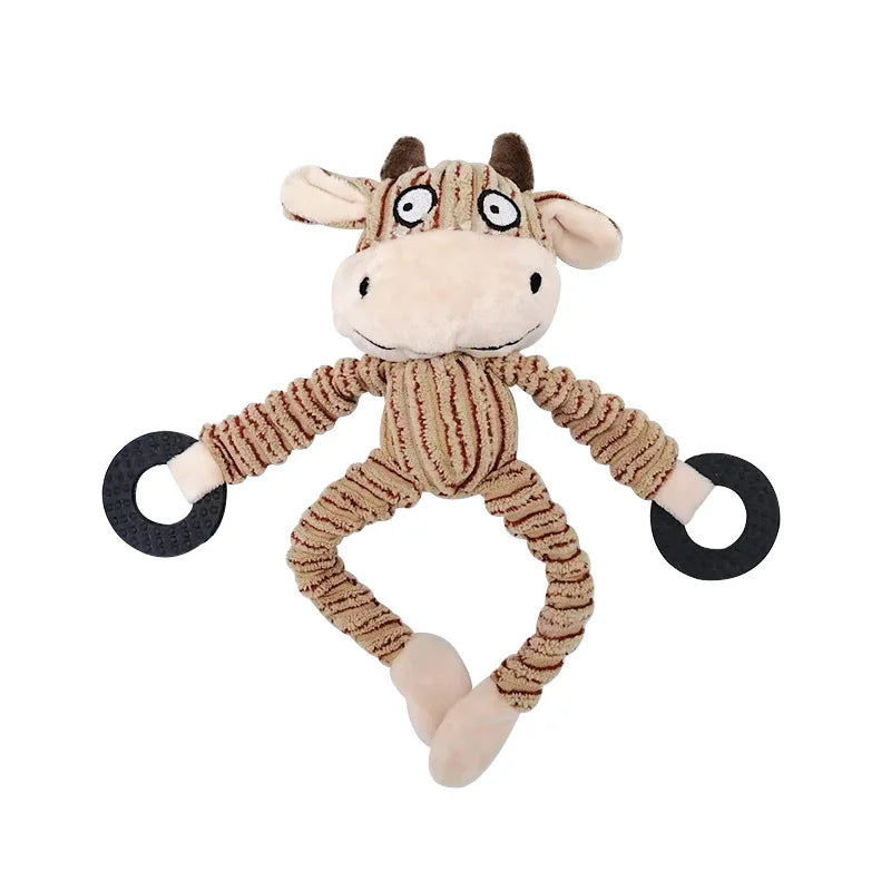 Squeaky Puppy Toys Plush Puppy Chew Toys for Teething Training Dog Toys for Small Dogs Toys for Cute Monkey Interactive Dog Toys