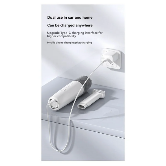 SOFT-Smart Home Car Cleaning Machine USB Rechargeable For Car Home Pet Handheld Vacuum Cordless