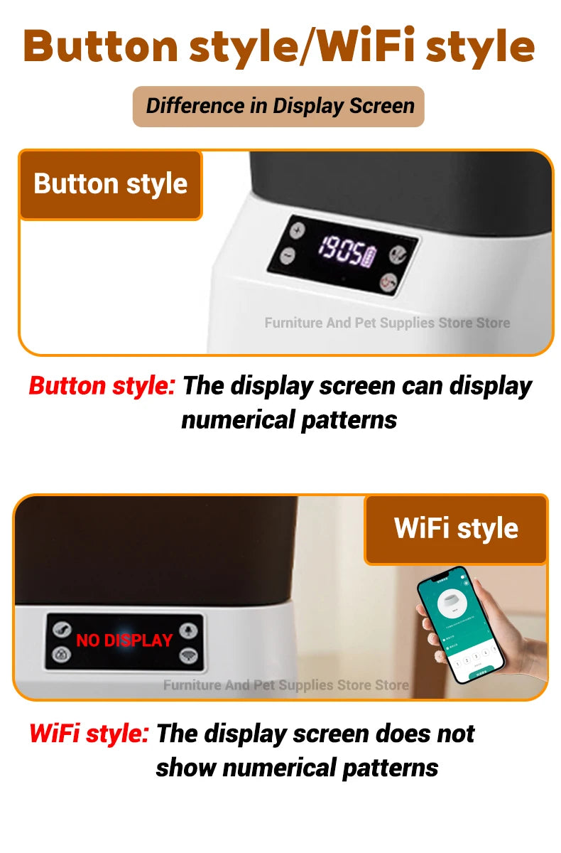 4.5L Smart pet feeder automatic cat feeder dog slow feeder timed and quantified automatic cat food dispenser cat and dog bowl