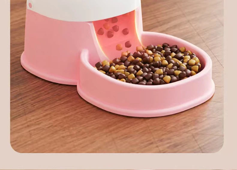 Automatic Smart Pet Feeder，Foot Pedal Operation - Free Automatic Dispenser for Cats and Dogs，Foot activated feeding system for k