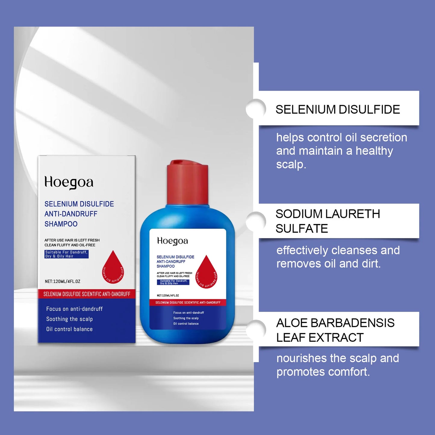 Selenium Sulfide Hair Cleanser: Deep Cleanse, Alleviates Scalp Pruritus, Controls Oil & Eliminates Dandruff Without Irritation