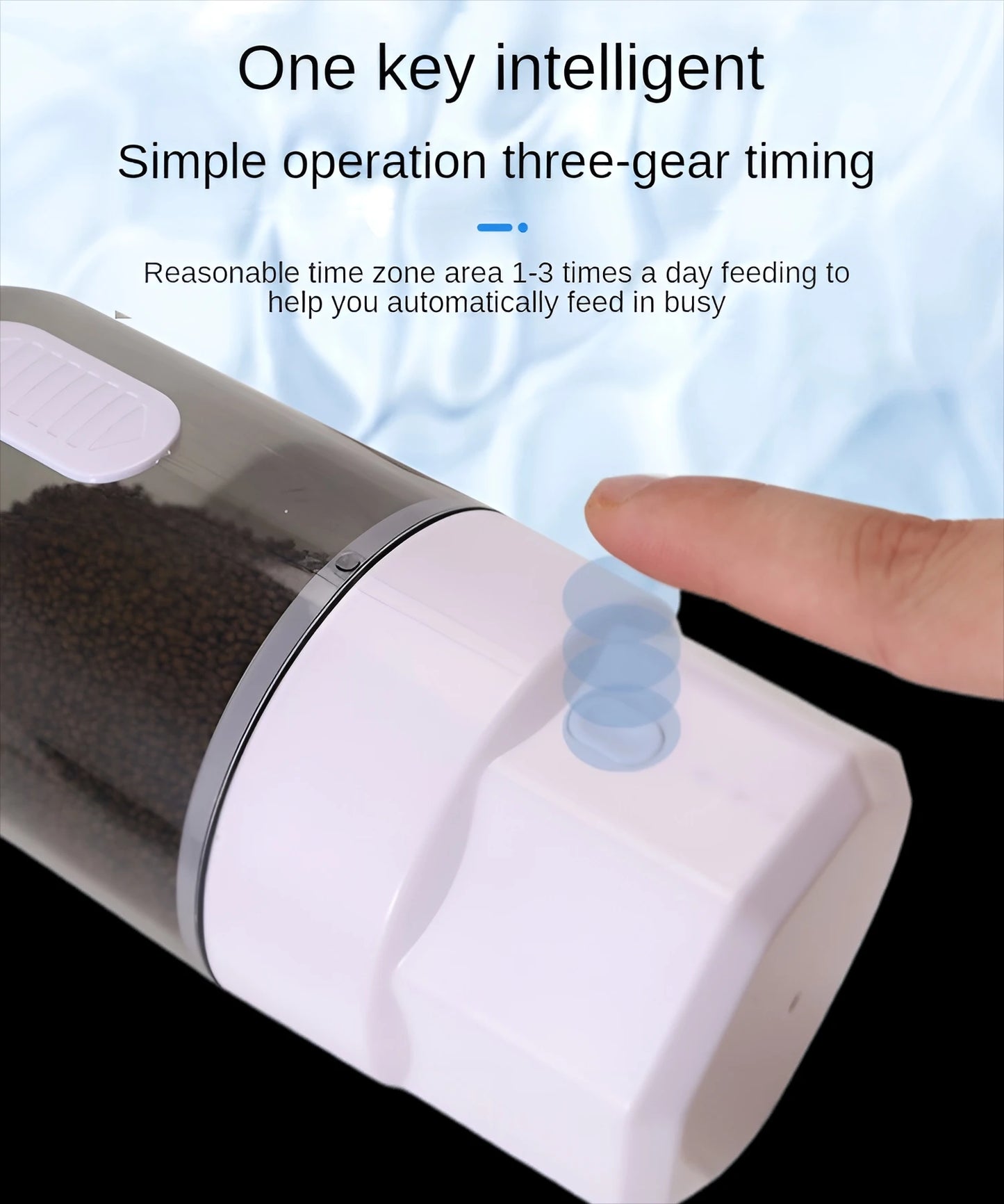 Automatic Fish Feeder with Smart Timer, 3 Feeding Modes, Large Capacity & Quiet for Aquarium Fish/Turtles