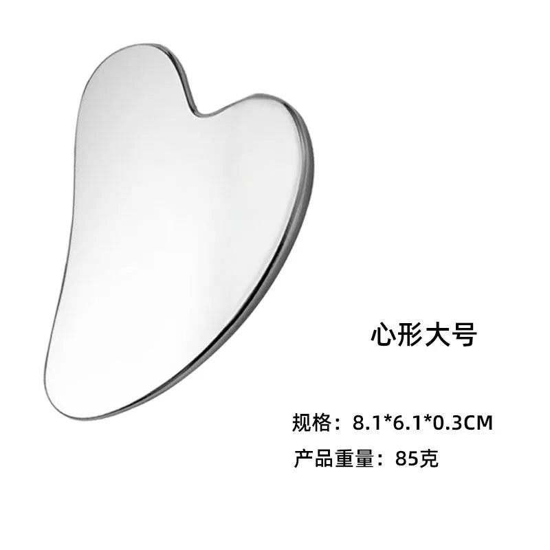 2025 New Gua Sha Facial Tools Scraping Massage Tool Stainless Steel SUS304 Smooth SPA Therapy For Face gua shua