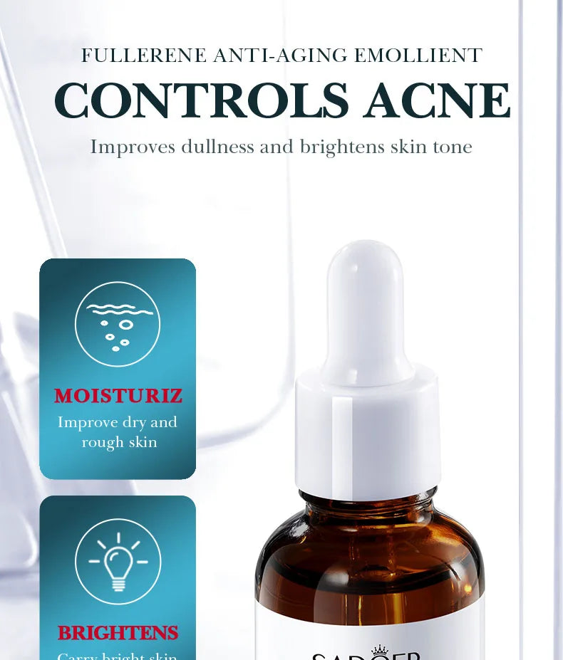 30ml SADOER Fullerene Face Serum Facial Anti Wrinkles Moisturizing Firming Essence Beauty Skin Care