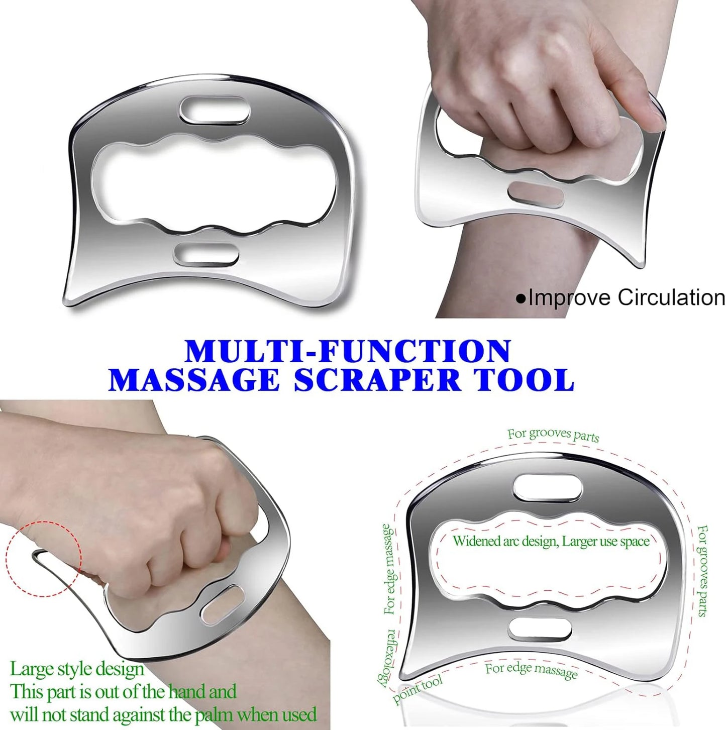 Gua Sha Stainless Steel Massage Tools Muscle Scraper Tool, Physiotherapy Tools, Muscle Gua Sha Tools
