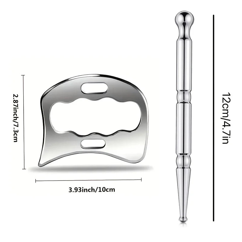 Gua Sha Stainless Steel Massage Tools Muscle Scraper Tool Facial Reflexology Tools Physiotherapy Tools Muscle Gua Sha Tools