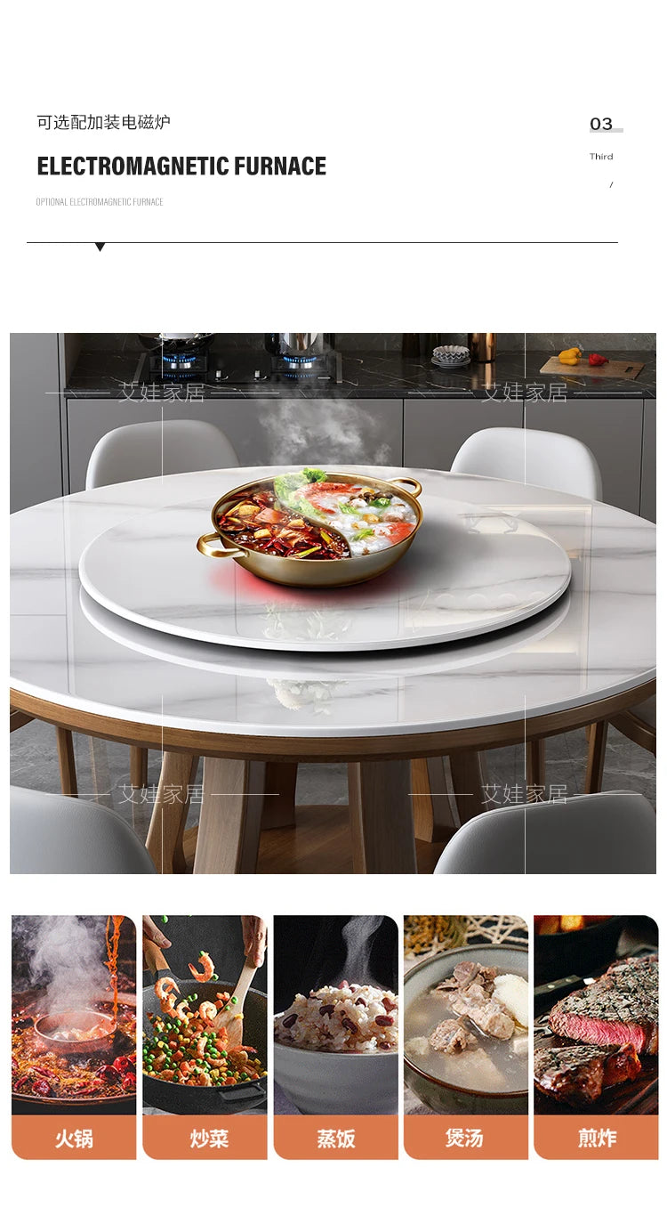 Marble Round Dining Table Nordic Luxury Style Minimalist Modern Dining Table Legs Space Savers Mesa Comedor Home Furniture