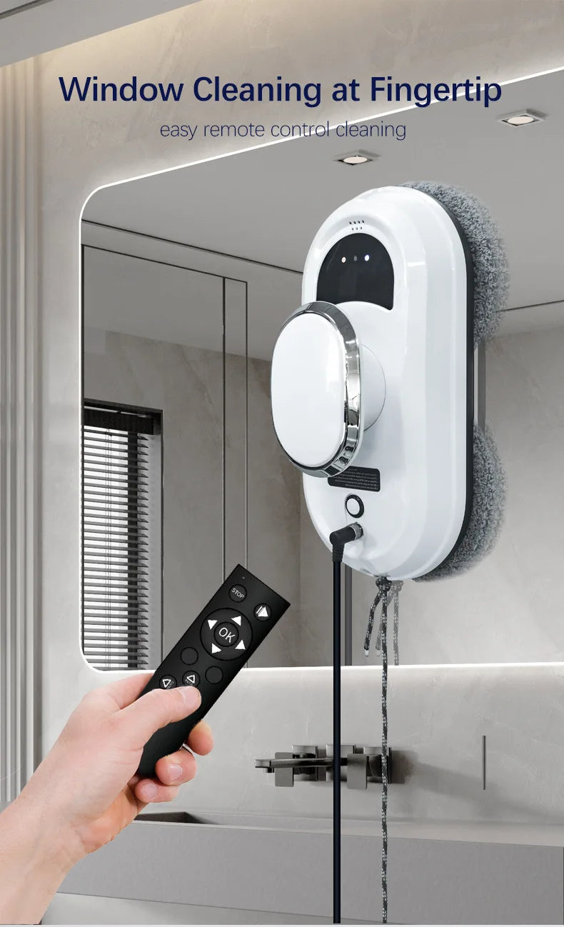 Window Vacuum Cleaning Robot Smart Window Glass Washer Electric Glass Limpiacristale Remote Control Automatic Window Cleaner
