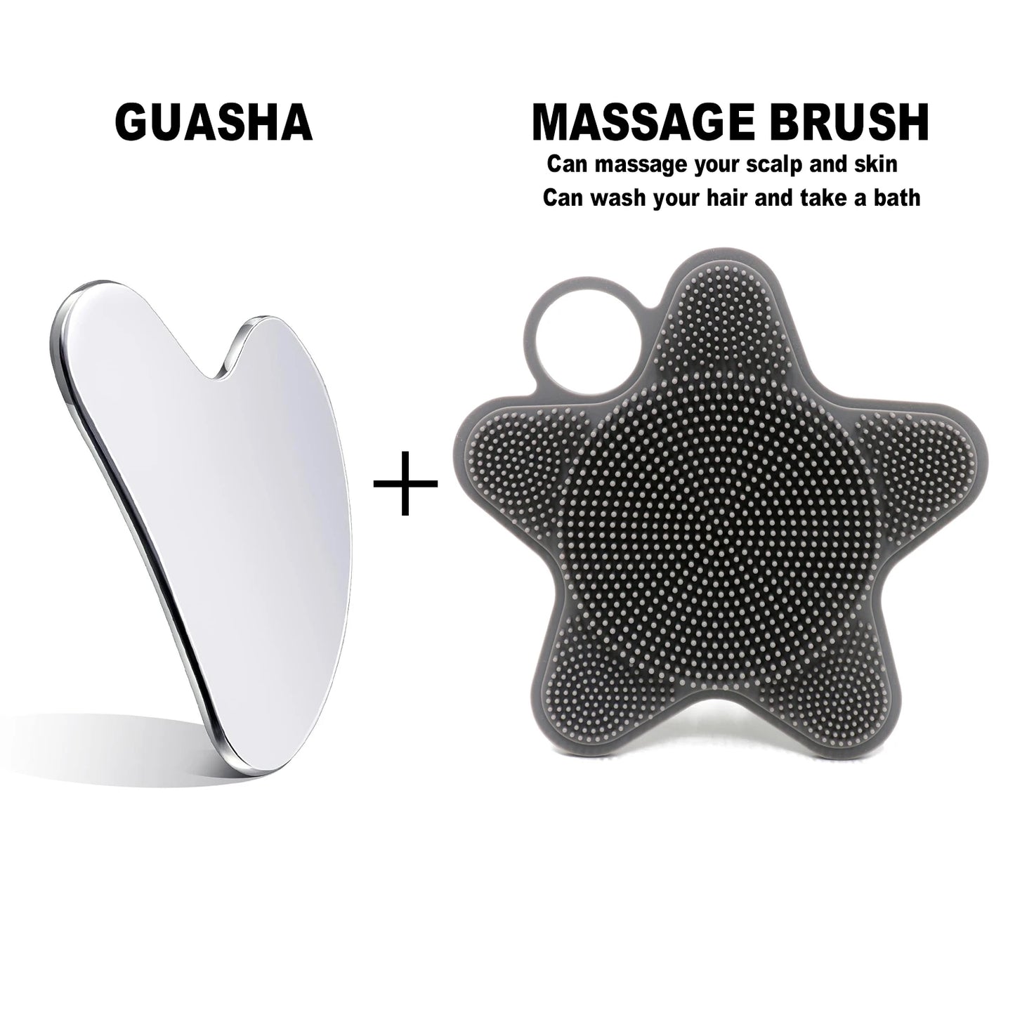 2025 New Gua Sha Facial Tools Scraping Massage Tool Stainless Steel SUS304 Smooth SPA Therapy For Face gua shua