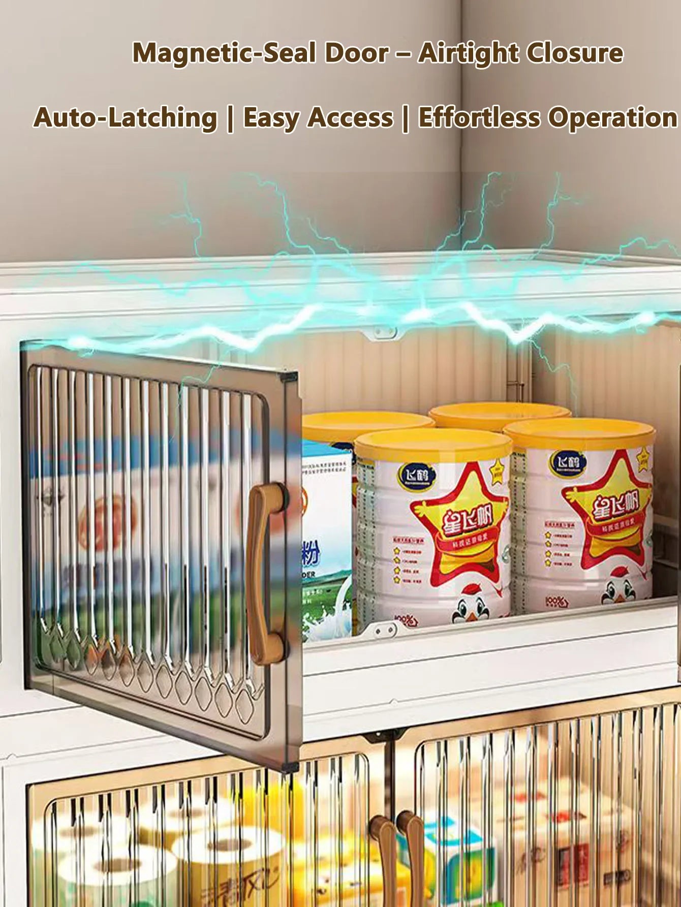 Foldable Sundries Cabinet Dustproof Storage Wardrobe Home Organization Solution