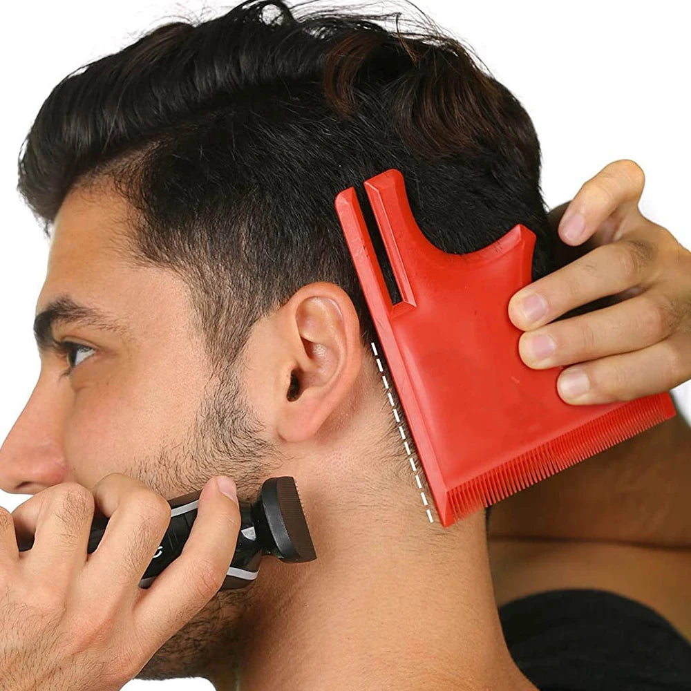 Haircut Kit Beard Hair Goatee Neckline Shaving Template Hairline Beard Shaping Tool Hair Cutting Grooming Kit Barber Supplies