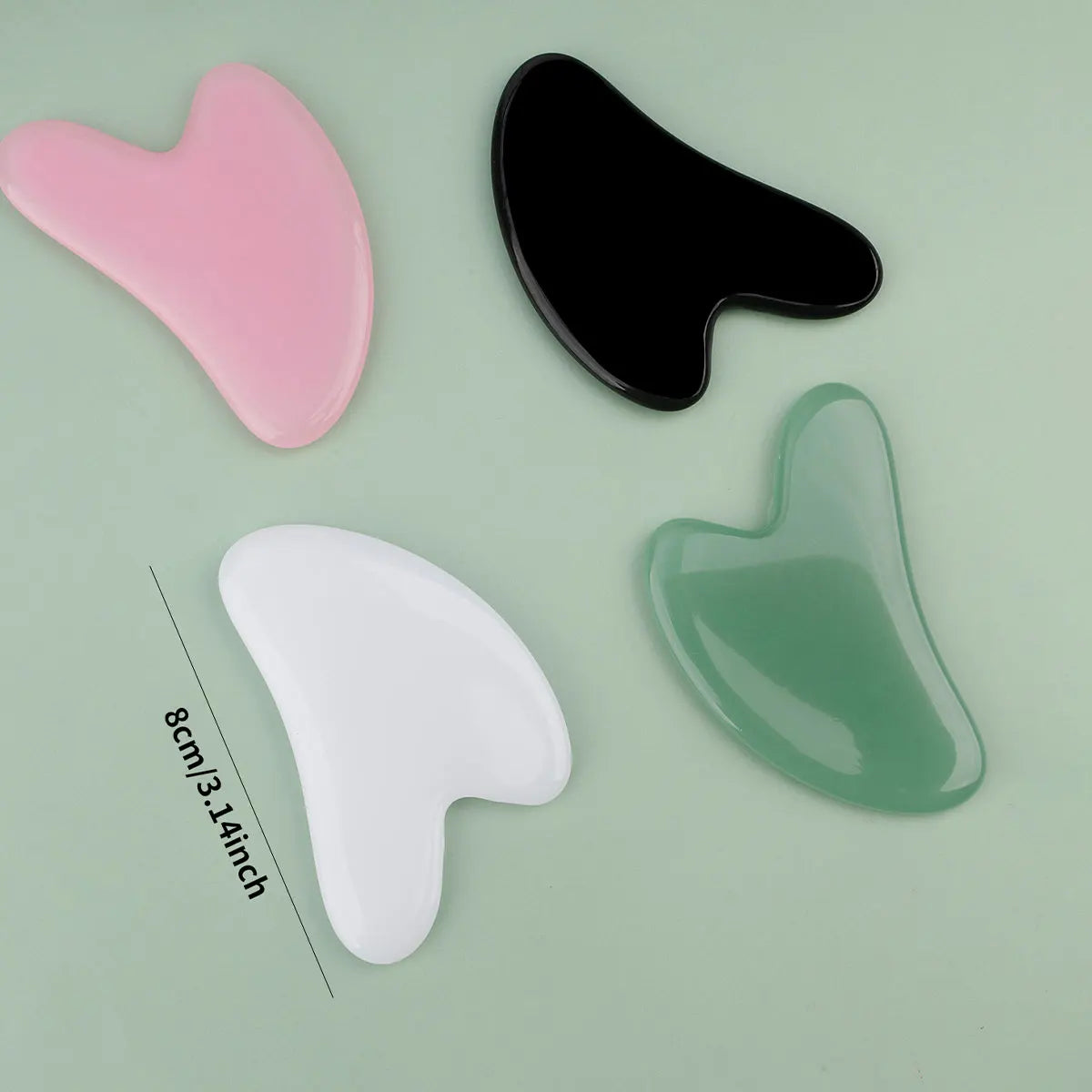 Gua Sha Board Facial Scraping Scrapping Plate Natural Resin Face Spa Massager Guasha for Neck Back Body Beautiful Tool