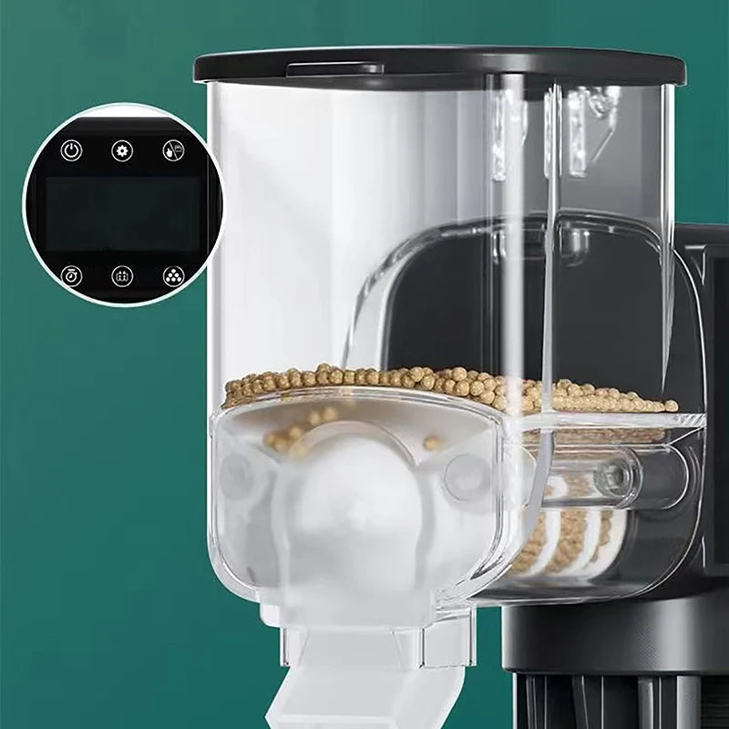 Aquarium Fish Tank Feeder Intelligent Automatic Feeder Digital Timing Wifi Wireless Remote Control Fish Feeding