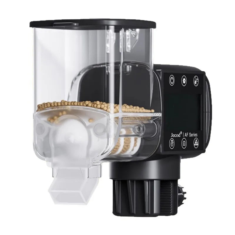 Jietao Smart Fish Tank Feeder for Ornamental Fish, Automatic Food Dispenser with Timer, 500ml Large Capacity