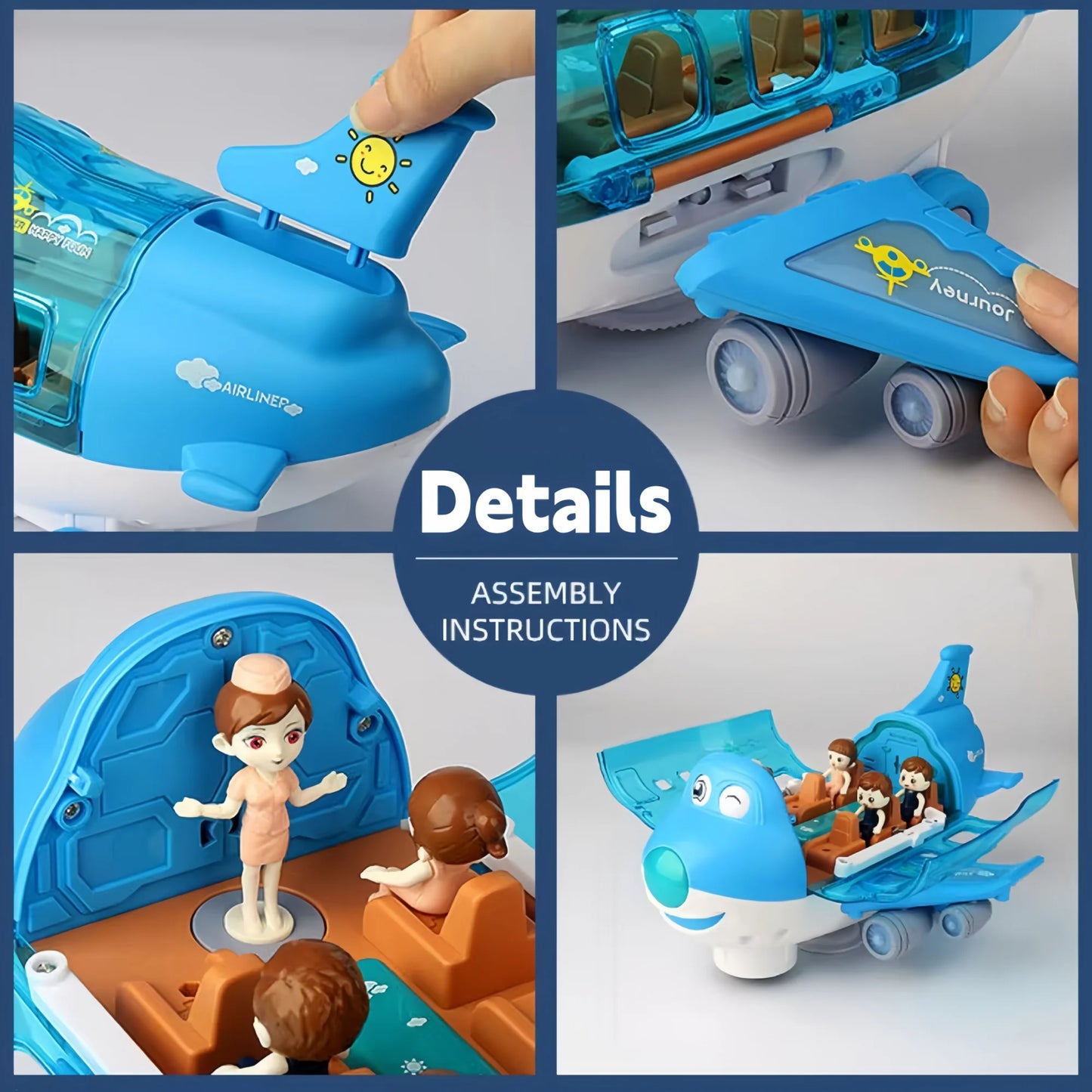 Children's toys: Electric airplane toys/car airplane models/Lights and music - boys' and girls' transportation toys, Christmas