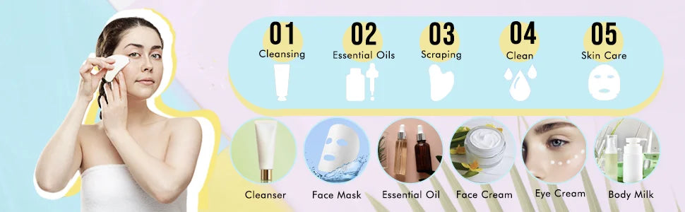 2025 New Gua Sha Facial Tools Scraping Massage Tool Stainless Steel SUS304 Smooth SPA Therapy For Face gua shua