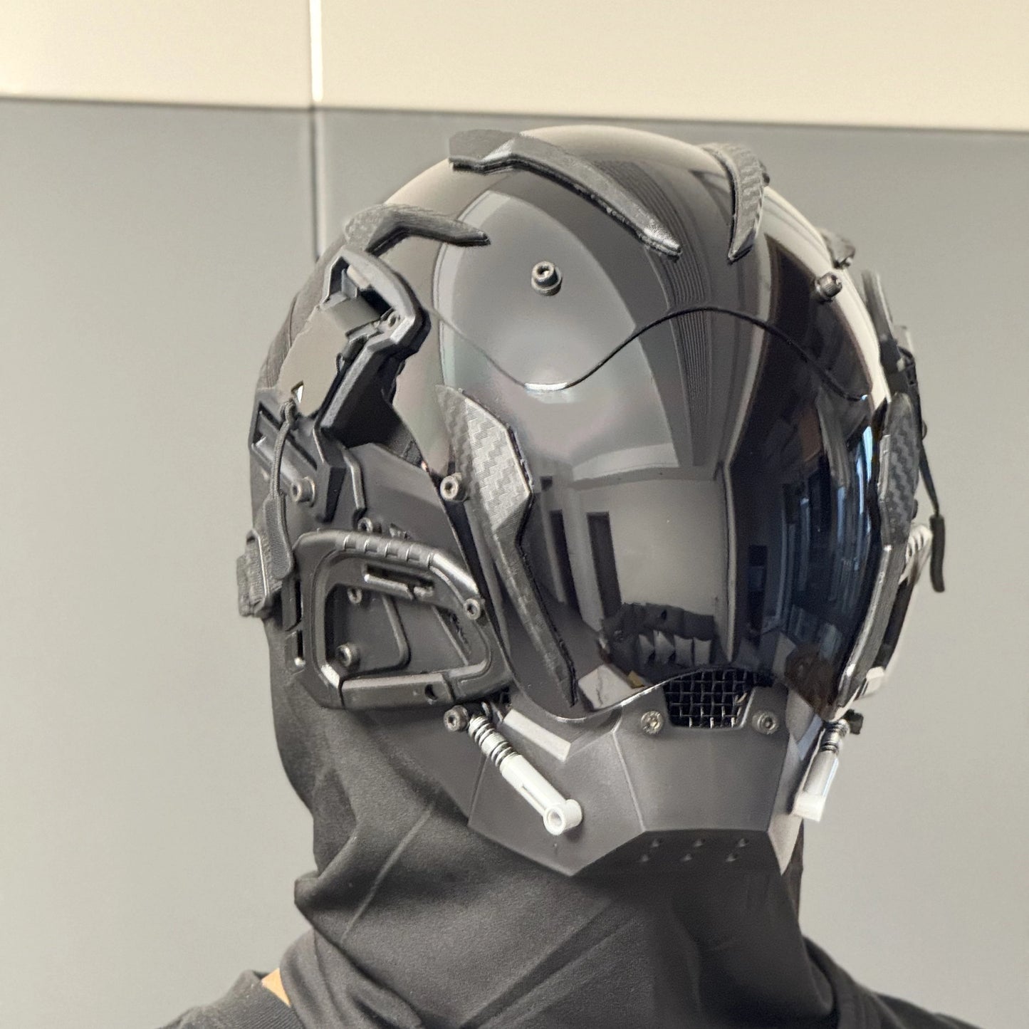 Cyberpunk mask Cosplay mask Halloween party gifts personalized role-playing mask with anti-fog lenses